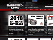 Tablet Screenshot of hardenedarms.com